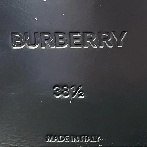 NEW Burberry Women’s Albertina Studded Peep-Toe Booties size 38.5 Black - Picture 12 of 14